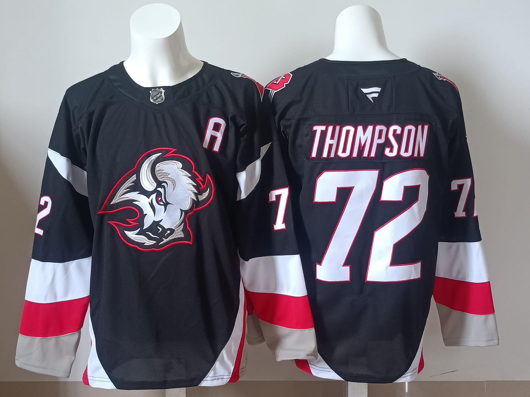 Men Buffalo Sabres #72 Thompson Black 2025 NHL Jersey style 001